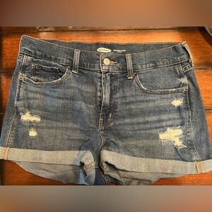 Old navy mid rise jean shorts